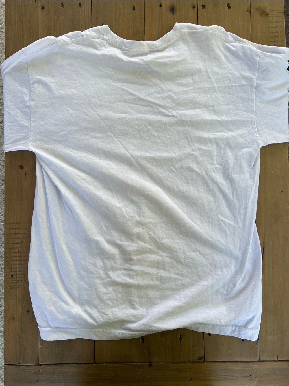 Rags of Honor Men’s White Long Sleeve T-Shirt with Distressed American Flag- L - Picture 5 of 5